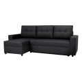 Univerzális sarokkanapé ágyfunkcióval és tárolóhellyel SEVILLA antracit