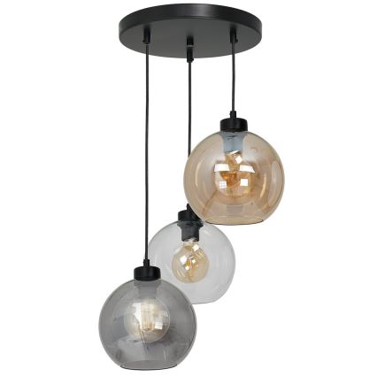 Univerzális SOFIA E27 cserebúra, átmérő 20 cm, füstös bézs