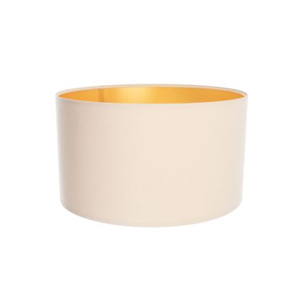Univerzális STANDART E27 lámpabúra, átmérő 45 cm, krémszín/arany
