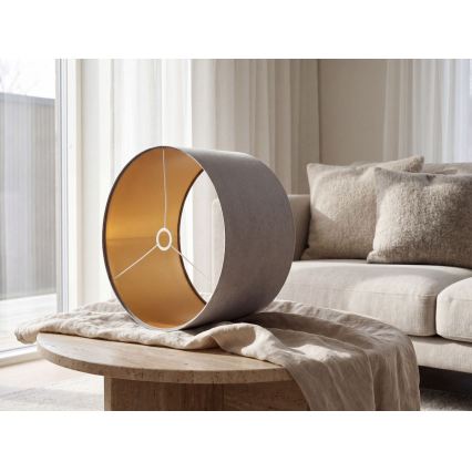 Univerzális STANDART E27 lámpabúra, átmérő 45 cm, szürke/arany