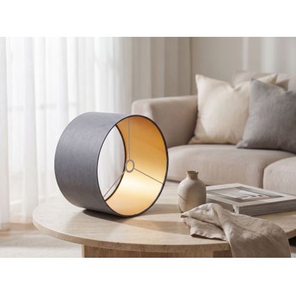 Univerzális STANDART E27 lámpabúra, átmérő 45 cm, szürke/arany