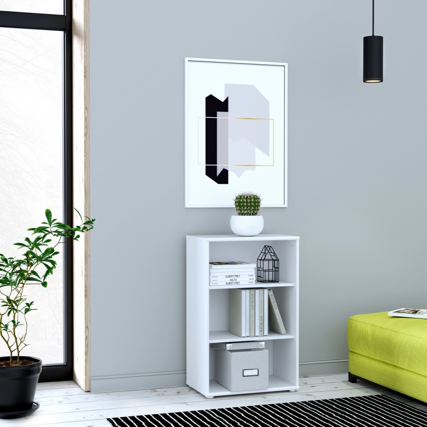 URAN fehér könyvespolc