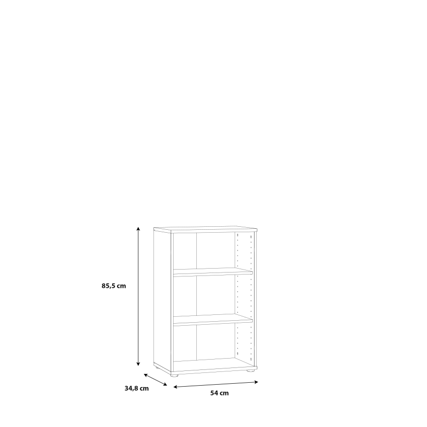 URAN fehér könyvespolc