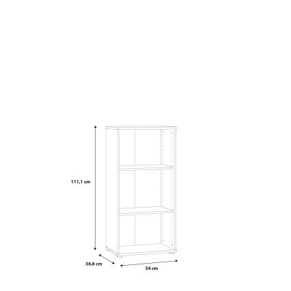 URAN fehér könyvszekrény