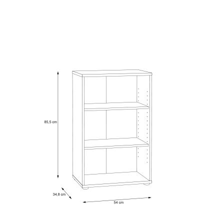 URAN könyvespolc artisan tölgy