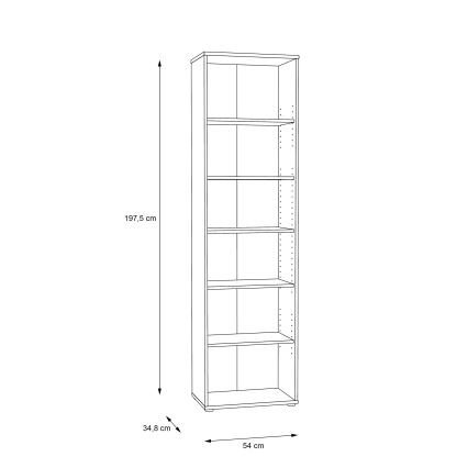 URAN könyvszekrény Artisan tölgy