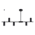 URANOS rúdon függő csillár 5xGU10/10W/230V fekete