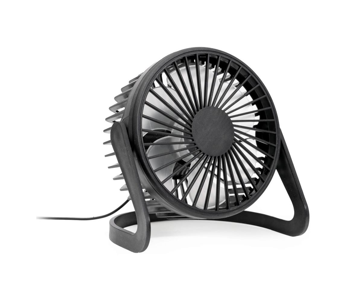 USB asztali látor, 15 cm átmérő, fekete PTF322B