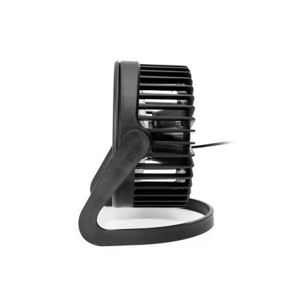 Asztali ventilátor USB, átmérő 15 cm, fekete