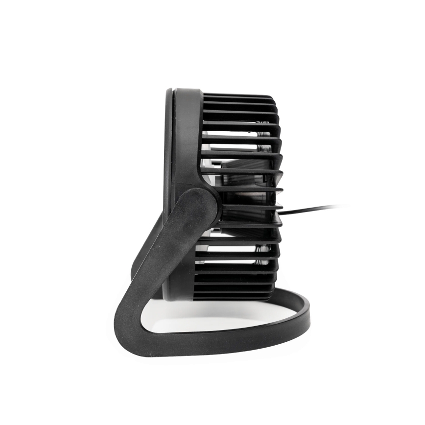 Asztali ventilátor USB, átmérő 15 cm, fekete