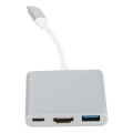 USB-C hub 3 az 1-ben, 100 W Power Delivery és 4K HDMI