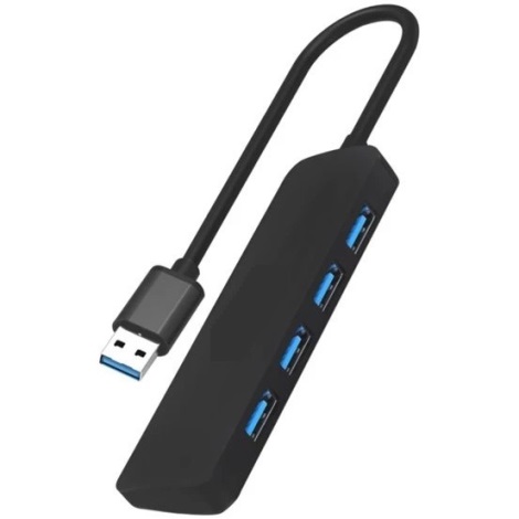 USB-elosztó 4xUSB-A 3.0 fekete