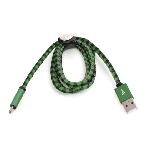 USB kábel USB A / Micro USB csatlakozó 1 m zöld