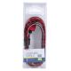 USB kábel USB A / Micro USB csatlakozó 1m piros