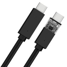 USB kábel USB-C 2.0 csatlakozó 1m fekete