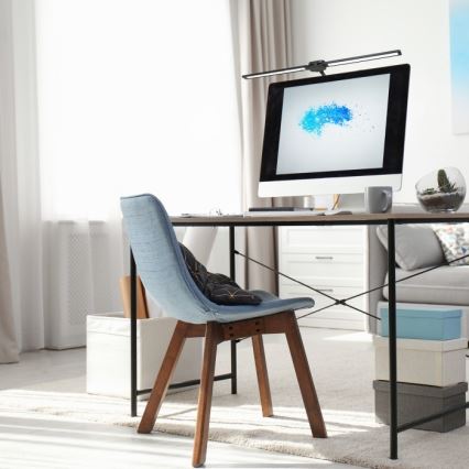 USB TENUIX DUO dimmelhető LED asztali lámpa LED/14W/5V 3000-6000K fekete