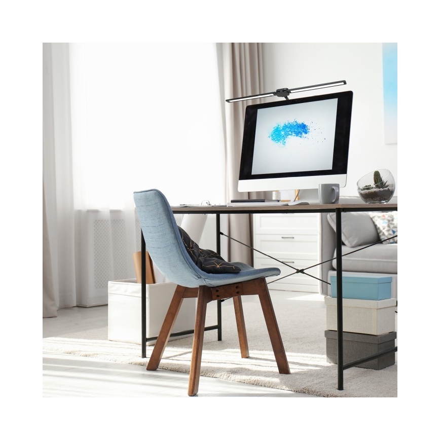 USB TENUIX DUO dimmelhető LED asztali lámpa LED/14W/5V 3000-6000K fekete