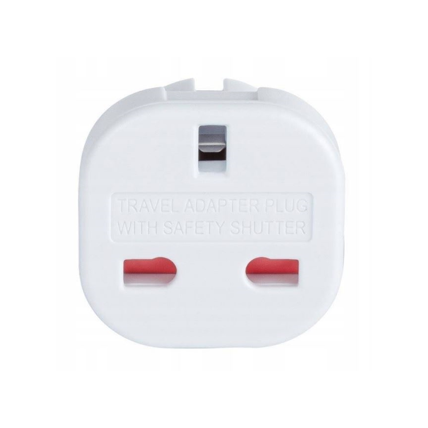 Utazó adapter UK dugóról EU aljzatba
