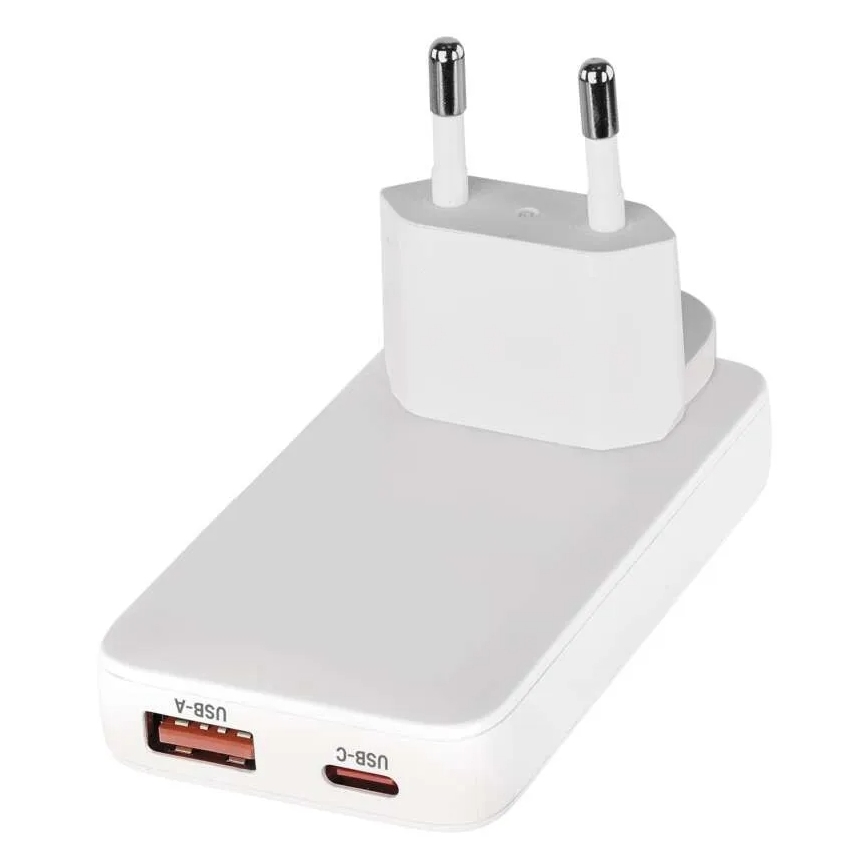 Utazóadapter cserélhető USB csatlakozófejekkel GaN 100-250V