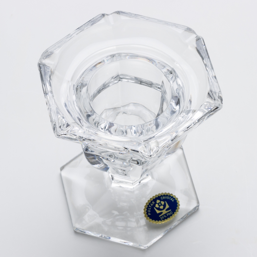 Üveg Gyertyatartó 12,5 cm