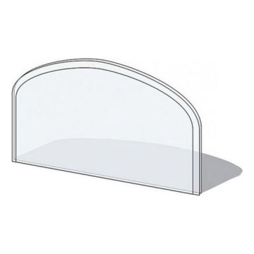 Üveg kandalló alá 1000x550x6 mm félköríves