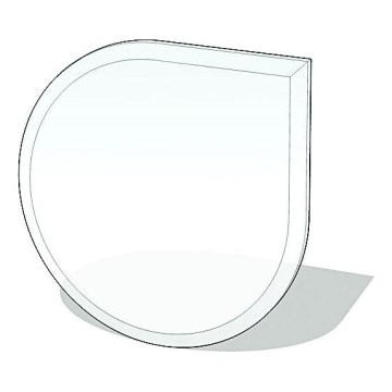 Üveg kandalló alá 1100x1100x6 mm könny