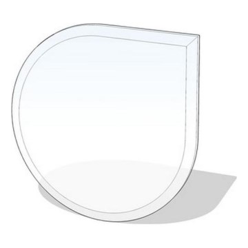 Üveg kandalló alá 1250x1250x8 mm könny