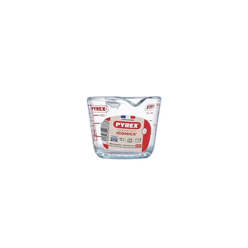 Üveg mérőpohár PYREX 0,25 l