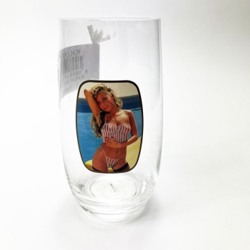 Üveg női motívummal