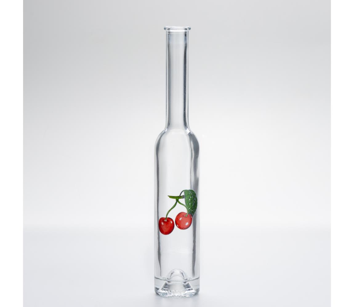 Üvegpalack Platin cseresznye motívummal