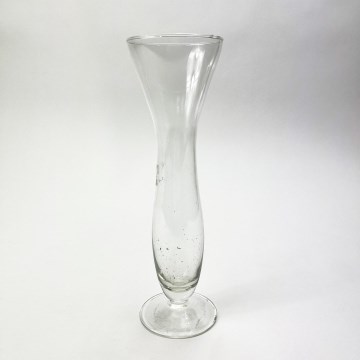 Üvegváza átlátszó - 20 cm