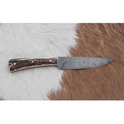 Vadász dispatch kés 12 cm szarvas agancs