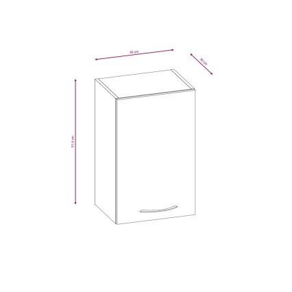 VALERIA 180 cm-es konyhabútor, sonoma tölgy/barna