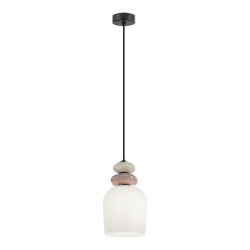 VALISIA kábelcsillár 3xE27/40W/230V bézs/olíva