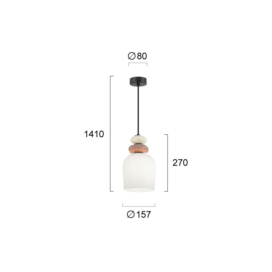 VALISIA kábelcsillár 3xE27/40W/230V bézs/olíva
