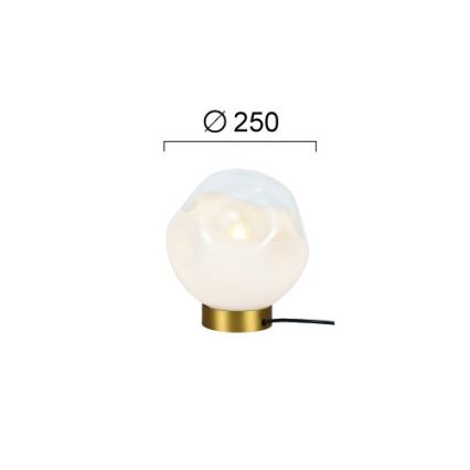 VANA asztali lámpa 1xE27/40W/230V krémszínű/aranyszínű