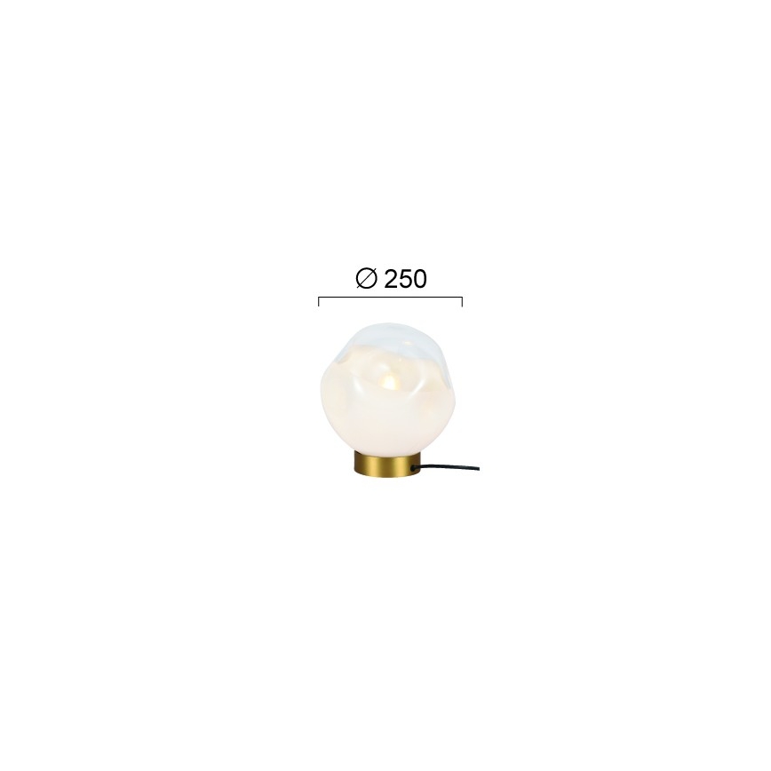 VANA asztali lámpa 1xE27/40W/230V krémszínű/aranyszínű