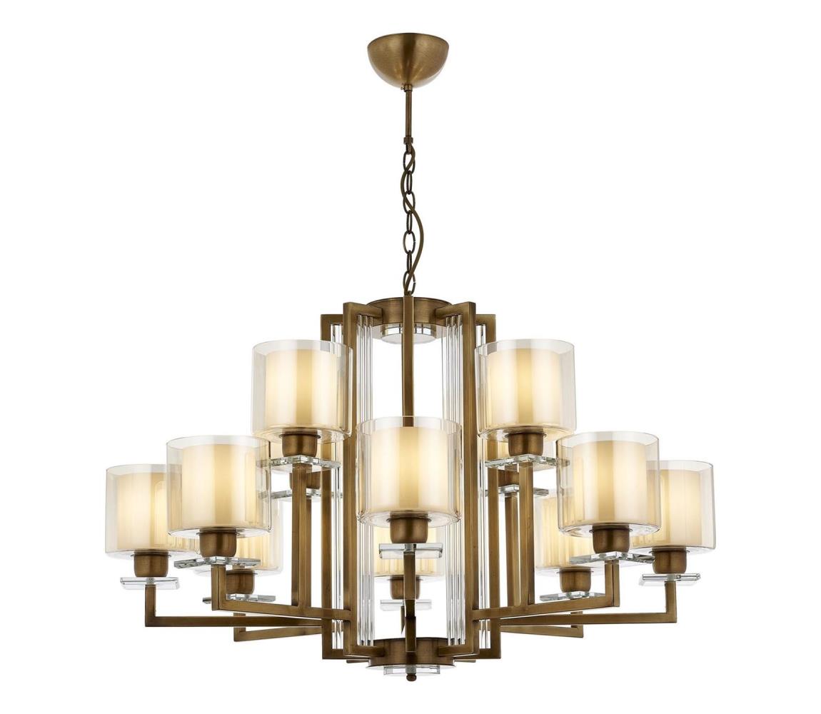 VARANA láncos csillár 12xE27/40W/230V bronzszínű 301AUR1192