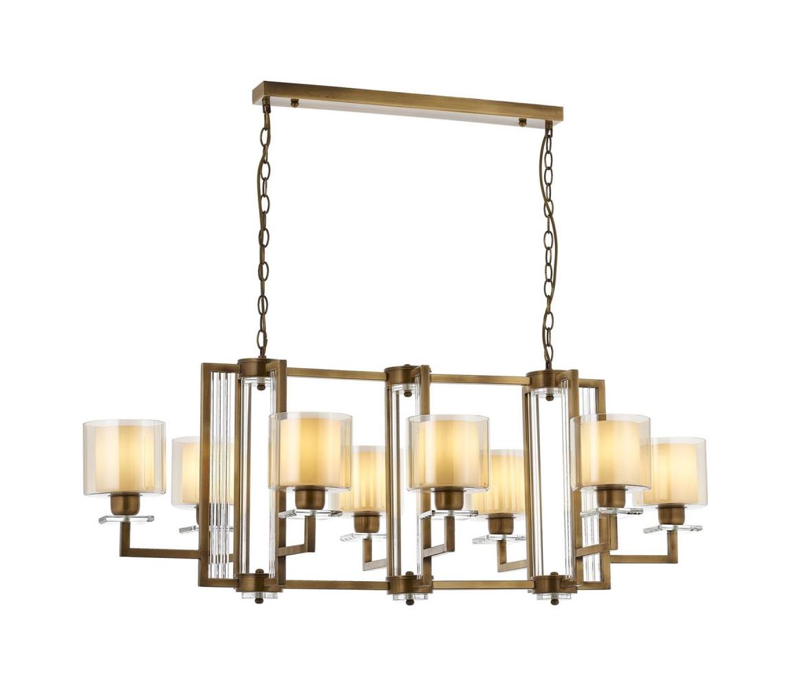 VARANA láncos csillár 8xE27/40W/230V bronzszínű 301AUR1183