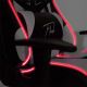 VARR Flash gaming szék LED RGB háttérvilágítással +távirányító fekete/fehér