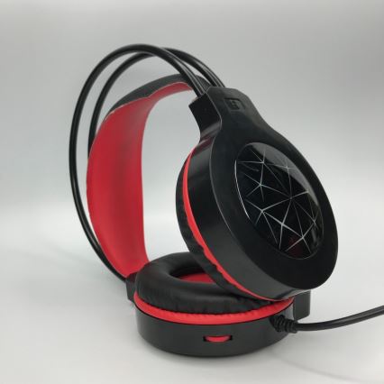 VARR Gaming LED fejhallgató mikrofonnal 3,5mm