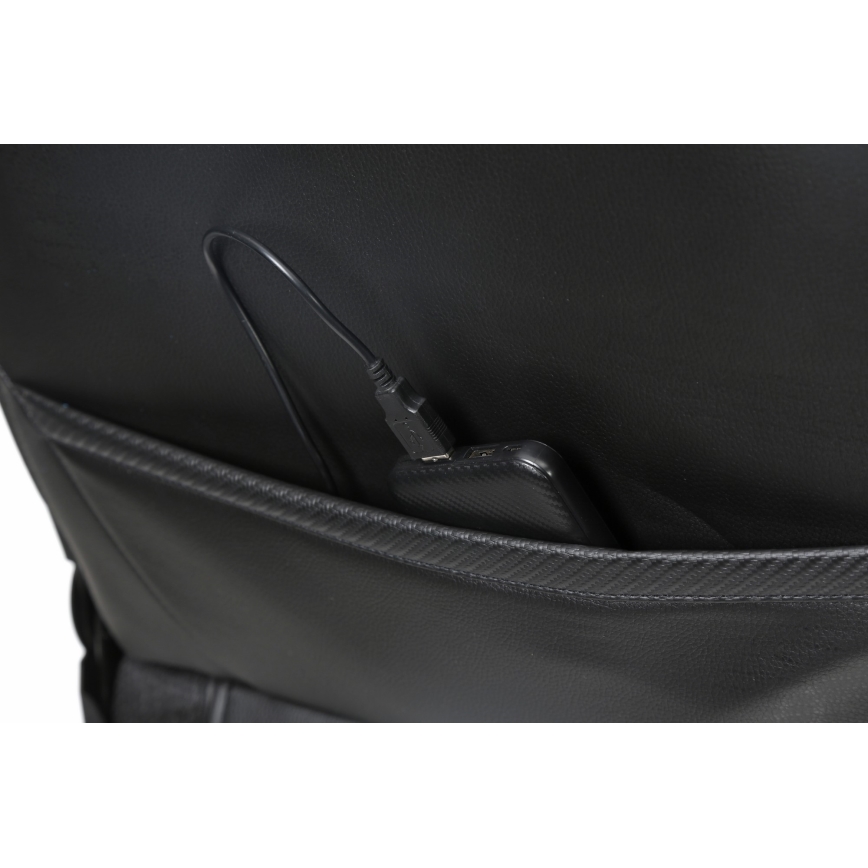 VARR Lux gamer szék LED RGB háttérvilágítással + távirányító fekete