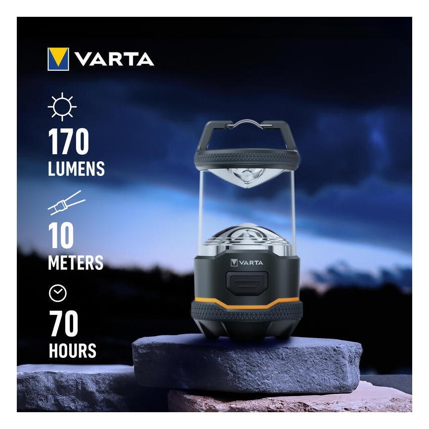 Varta 16550101111 - LED kempinglámpa L10 LED/4xAA IP54