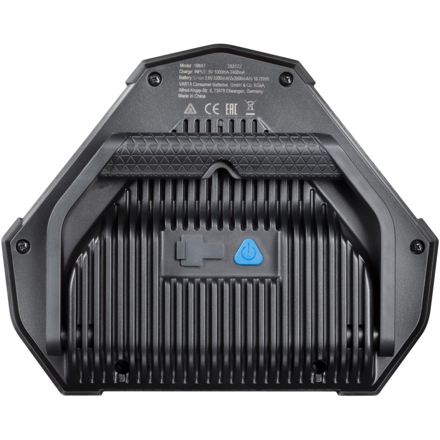 Varta 18647101401 - LED hordozható munkalámpa WORK FLEX LED/12W/5V 5200 mAh IP54