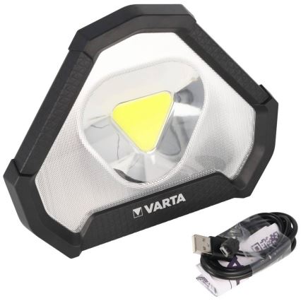 Varta 18647101401 - LED hordozható munkalámpa WORK FLEX LED/12W/5V 5200 mAh IP54