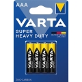 Varta 2003 - 4 db cink-szén AAA elem, nagy teherbírású, 1,5 V