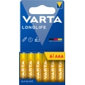 Varta 4103101746 - 6 db LONGLIFE AAA alkáli elemek 1,5V
