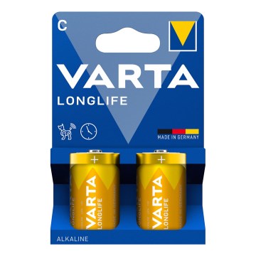 Varta 4114101422 - 2 db LONGLIFE LR14/C alkáli elemek 1,5V