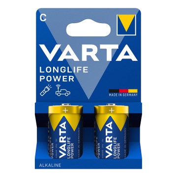 Varta 4914121422 - 2 db LONGLIFE POWER LR14/C 1,5V alkáli elemek