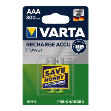 Varta 56703 - 2 db újratölthető akkumulátor ACCU AAA NiMH/800mAh/1,2V